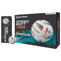 TaylorMade Speed Soft INK NFL Golf Balls, Miami Dolphins