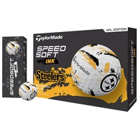 TaylorMade Speed Soft INK NFL Golf Balls, Pittsburgh Steelers