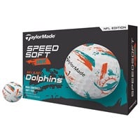 TaylorMade Speed Soft INK NFL Golf Balls, Miami Dolphins