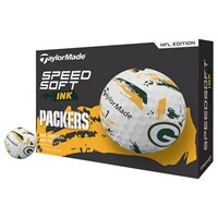 TaylorMade Speed Soft INK NFL Golf Balls, Green Bay Packers