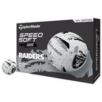 TaylorMade Speed Soft INK NFL Golf Balls, Las Vegas Raiders