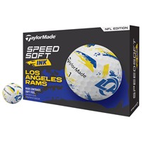 TaylorMade Speed Soft INK NFL Golf Balls, Los Angeles Rams