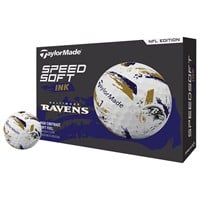 TaylorMade Speed Soft INK NFL Golf Balls, Baltimore Ravens