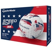 TaylorMade Speed Soft INK USA Golf Balls, White