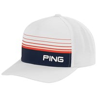 PING Limited Edition Red White & Golf Trucker Hat, White