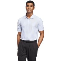 adidas Mens Ult 365 Tour Cool Feel Print Golf Polo, Light Blue