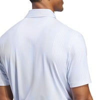 adidas Mens Ult 365 Tour Cool Feel Print Golf Polo, Light Blue