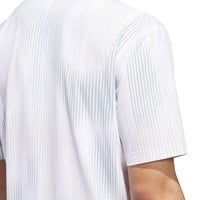 adidas Mens Ult 365 Tour Cool Feel Print Golf Polo, Green