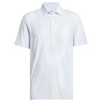 adidas Mens Ult 365 Tour Cool Feel Print Golf Polo, Light Blue
