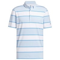 adidas Mens Ult 365 Jumbo Stripe Golf Polo, Light Blue
