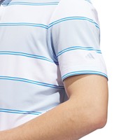 adidas Mens Ult 365 Jumbo Stripe Golf Polo, Light Blue