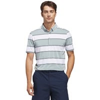 adidas Mens Ult 365 Jumbo Stripe Golf Polo, Light Green