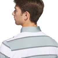 adidas Mens Ult 365 Jumbo Stripe Golf Polo, Light Green