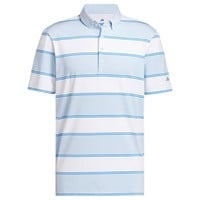 adidas Mens Ult 365 Jumbo Stripe Golf Polo, Light Blue
