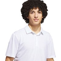 adidas Mens Ult 365 Mesh Print climacool Golf Polo, Light Blue