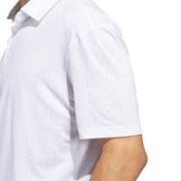 adidas Mens Ult 365 Mesh Print climacool Golf Polo, Light Blue