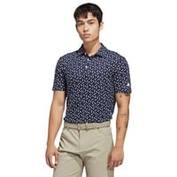 adidas Mens Ult 365 Mesh Print climacool Golf Polo, Navy