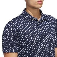 adidas Mens Ult 365 Mesh Print climacool Golf Polo, Navy