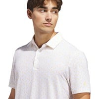 adidas Mens Ult 365 Mesh Print climacool Golf Polo, Orange