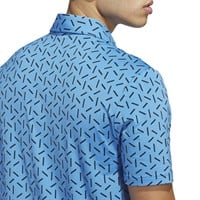 adidas Mens Ult 365 Mesh Print climacool Golf Polo, Royal