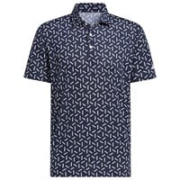 adidas Mens Ult 365 Mesh Print climacool Golf Polo, Navy