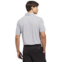 adidas Mens Performance Two Color Stripe Golf Polo, Grey