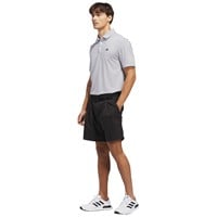 adidas Mens Performance Two Color Stripe Golf Polo, Grey