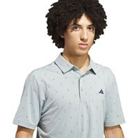 adidas Mens Ult 365 Geometric Print Golf Polo, Green