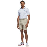 adidas Mens Ult 365 Geometric Print Golf Polo, Light Blue