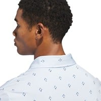 adidas Mens Ult 365 Geometric Print Golf Polo, Light Blue