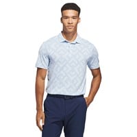 adidas Mens Ult 365 Jacquard climacool Golf Polo, Light Blue