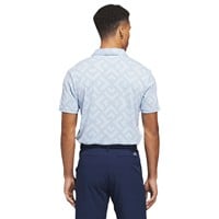 adidas Mens Ult 365 Jacquard climacool Golf Polo, Light Blue