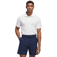 adidas Mens Ult 365 Jacquard climacool Golf Polo, White
