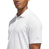 adidas Mens Ult 365 Jacquard climacool Golf Polo, White