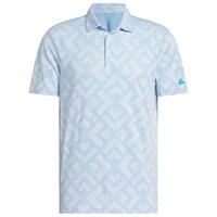 adidas Mens Ult 365 Jacquard climacool Golf Polo, Light Blue