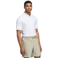 adidas Mens Ult 365+ Micro Print Golf Polo, White
