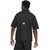 adidas Mens Core Provisional Short Sleeve Golf Rain Jacket, Black