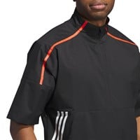 adidas Mens Core Provisional Short Sleeve Golf Rain Jacket, Black