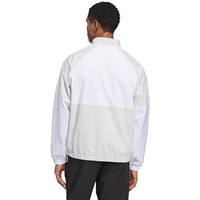 adidas Mens Beyond Twist Weave Full Zip Golf Windbreaker, Grey