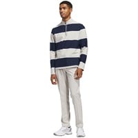adidas Mens Ult 365 Rugby Stripe Golf Pullover, Navy