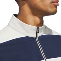 adidas Mens Ult 365 Rugby Stripe Golf Pullover, Navy
