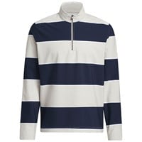 adidas Mens Ult 365 Rugby Stripe Golf Pullover, Navy