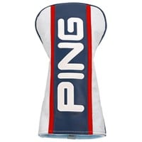 PING Red White and Golf Collection Driver Headcover, White