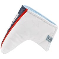 PING Red White and Golf Collection Blade Putter Headcover, White