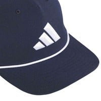 adidas Tour 5 Panel Rope Golf Hat, Navy/White