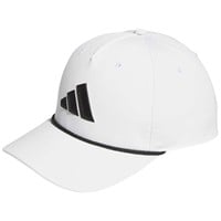 adidas Tour 5 Panel Rope Golf Hat, White/Black