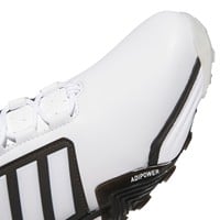adidas Mens adiPower 26 Spikeless Golf Shoes, White/Black