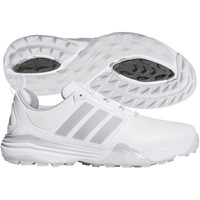 adidas Mens adiPower 26 Spikeless Golf Shoes, White/Silver