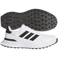 adidas Mens S2G 26 Leather Spikeless Golf Shoes, White/Black
