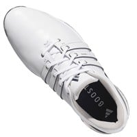 adidas Mens Tour 360 Spikeless Golf Shoes, White/Red/Blue